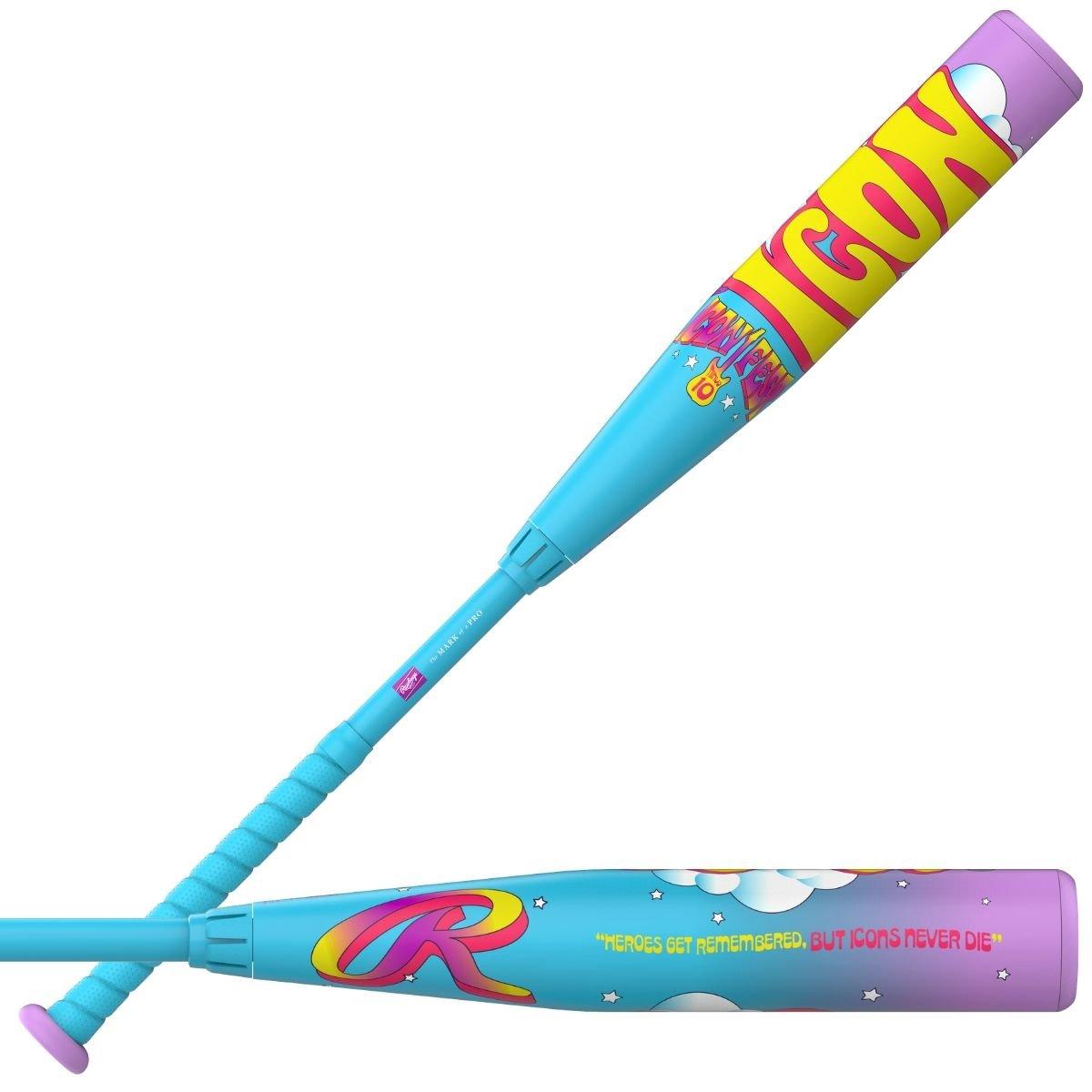 Easton Icon Fest USSSA Baseball Bat (-10) 2026 - BLUE/YELLOW